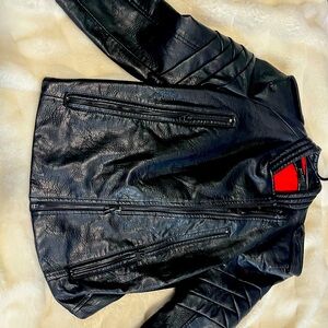 Zara basic faux leather jacket. Barely used and still looks new